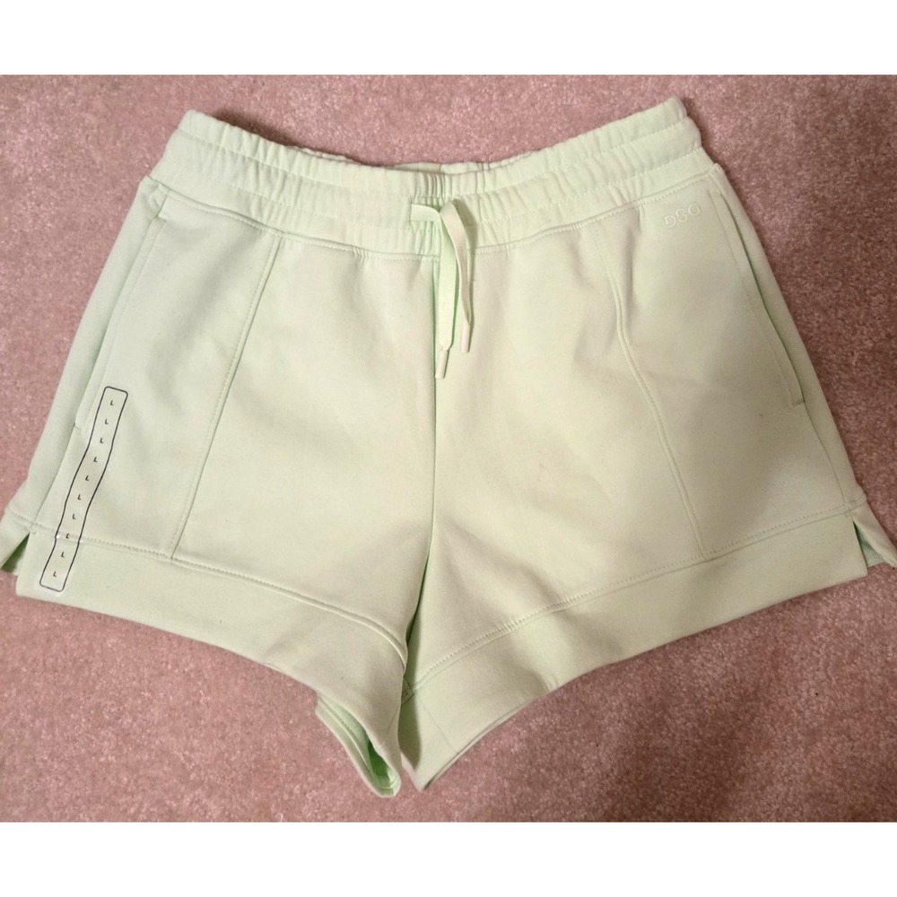 DSG‎ Sport Fleece Short Girl's Large Aloe Green NWT